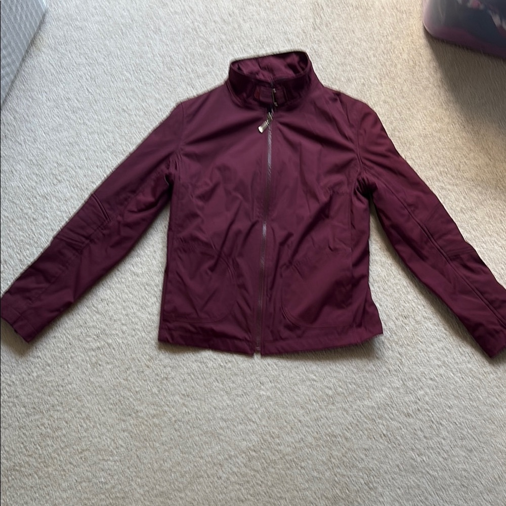 Guess Women's Burgundy Zip Front Jacket M